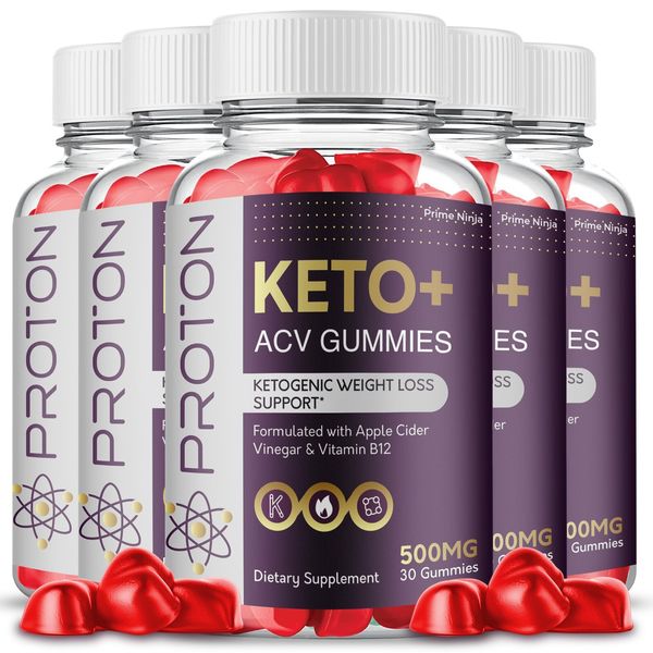 Proton Keto ACV gummies, Proton Gummies Maximum Strength Official (5 Pack)