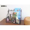 Nagashima NS-ETR1 Small Storage Tabletop Storage with Hooks, Black