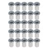 findmall 100Pcs Rivet Nuts Kit 8-32 UNC Aluminum Flat Head Threaded Rivet Nut Insert Nutsert Rivet Nuts Assortment Kit