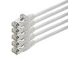 1aTTack CAT5 FTP foil-shielded network cable with 2x RJ45 connector set (5 pieces) 2m white