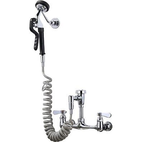 Pet Grooming Faucet, Wall Mount 8" Center Mixer Faucet