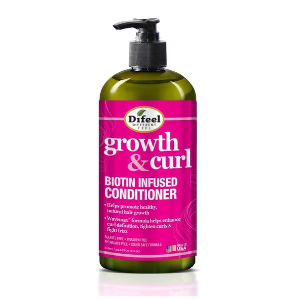 Difeel Growth and Curl Biotin Conditioner 33.8 oz.