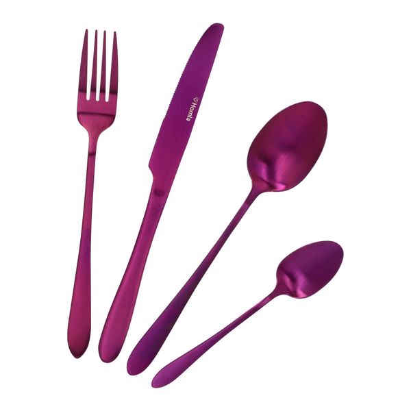 Homla ABELE Bestek Set, matt, violet, 16 pieces