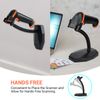 Tera Barcode Scanner Stand Universal, Hands Free Barcode Scanning Bar-Code Reader Cradle Holder, Angle and Height Adjustable Head, for Supermarket Retail Store Library Logistic Warehouse