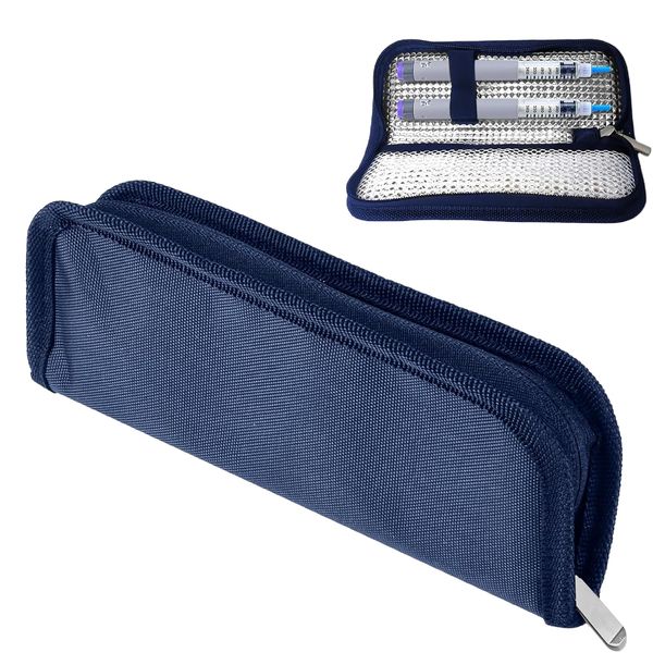 L0famy Insulin Cooler Travel Case, Handy Pouch for Diabetic Supplies Drugs Storage, Mini Medicine Cool Bag, Diabetes Bag into Insulin Pen Needles and Epipen Case, Cooler Bag for Insulin Medication