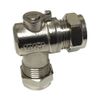 UKDD® 15mm Angle Isolation Ball o fix Valves Elbow Suitable HOT & Cold WRAS Approved (Pair)
