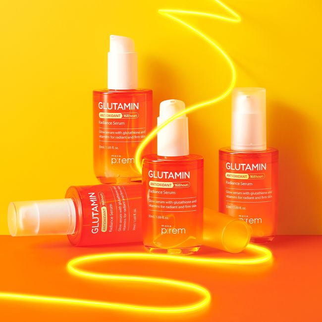 [2 mini types given] MakePrem Glutamine Antioxidant Radiance Serum 50ml+50ml