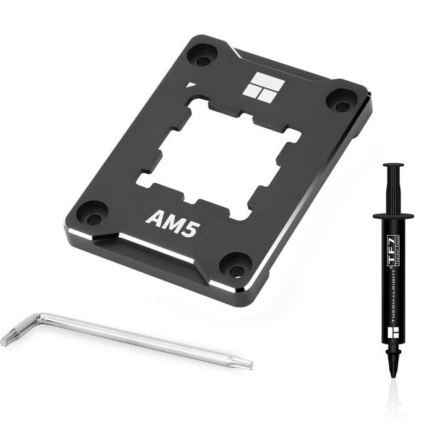 ASF-Black AM5 CPU Holder, Corrective Anti-Bending Fixing Frame, Full-Fit Fixed..