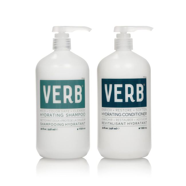 Verb Hydrating Shampoo & Conditioner Duo – Vegan Shampoo and Conditioner Set –Moisturizing Argan Oil Shampoo and Conditioner - No Harmful Sulfates, 32 fl oz