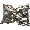 double comb twin comb ab color beads & mix parts