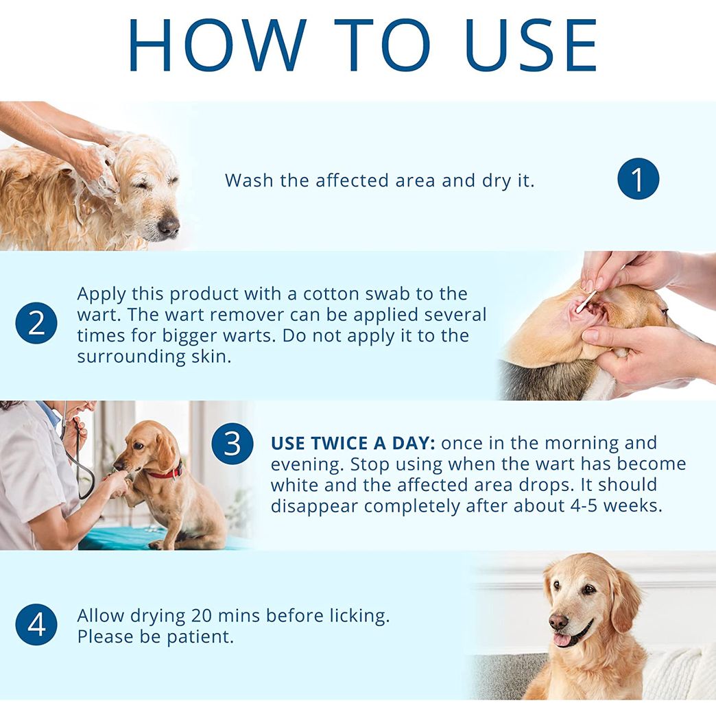 how do you get rid of dog warts