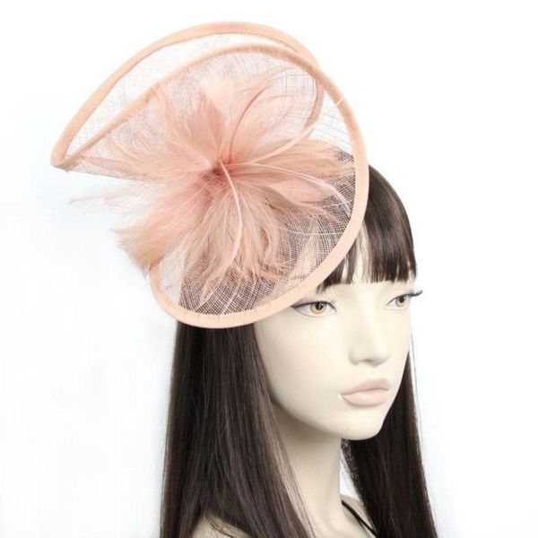 Topkids Accessories Fascinator Hats Fascinator Headband Fascinators Twisted Hatinator Wedding Hat Royal Ascot Hat Party Hat Christening Hat On Aliceband for Girls, Women, Ladies (Nude)