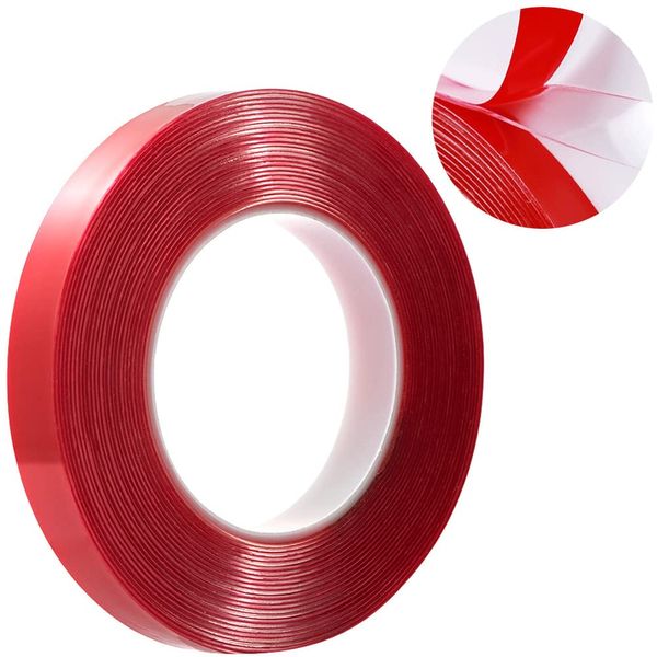 Nail Line Tape (Length 10m/Thickness 1mm) Nail Sealing Tape Transparent Double Sided Tape Waterproof Double Sided Tape Nail Decorating Tool Nail Art Sticker Acrylic Photo Display Stand Nail Art Parts Adhesive Adhesive Versatility