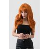 Ginger wig with long cascading waves: Davina ginger #ginger