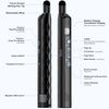 Wireless Presentation Clicker with Telescopic Pointer Stick,Rechargeable Presenter Remote Light Pointer with Touch Screen Stylus Pen and Digital Display,USB Slide Clicker for PowerPoint MAC PC Laptops