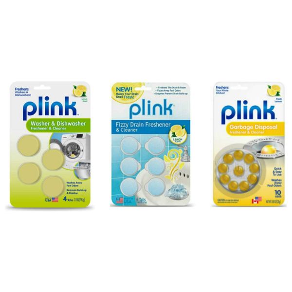 Plink Washer, Dishwasher and Drain Freshener Cleaner Bundle