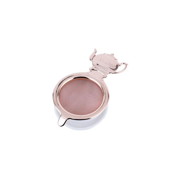 Aoyoshi CASUAL PRODUCT 510700 Tea Time Tea Strainer Set, Pink Gold, Made in Japan, Antibacterial, Tea Infuser