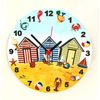 Larkrise Designs Seaside Clock - Beach Hut Clock - Hand Cut - OC19-C
