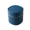 croselyu Mini Desktop Bin with Lid Sanitary Bucket Peel Melon Seeds Shell Rubbish Bin Car Rubbish Bin, 1 Piece (Blue)