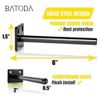 NIB ~ JXYY 6" Floating Shelf Bracket (4 pcs) – Black