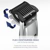 ConairMAN Beard Trimmer for Men, Cord/Cordless Digital Length Control Beard with Flex Head and Premium Etched Blades
