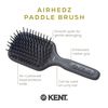 Kent Medium Phat Pin Cushioned Base Hair Brush - AH8 Grey (PACK OF 1)