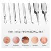 8Pcs Blackhead Remover Acne Comedone Pimple Blemish Needle Extractor Cleaner Kit