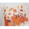 MEMORY FOAM CUSHIONED BATH MAT(18x30")FALL THEME,PUMPKINS & LEAVES,Harvest Homes