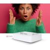 Han 1110-80 ALLISON SMART-ORGANIZER , functional, stackable utensil box with interior tray and lid, Lime Green