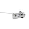 TRIXES Combination Coded Laptop Lock – Keyless- Cut -Resistant Cable - 1m length - Security Notebook Computer Cable Lock - Suitable for Business, Office and Home