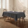 Home Direct Quality Rectangular Fabric Tablecloth 140x180cm 55"x70" Grey Dark