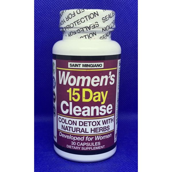 Saint Mingianos Women’s 15 Day Cleanse Colon Detox w/ Natural Herbs Exp 08/2024