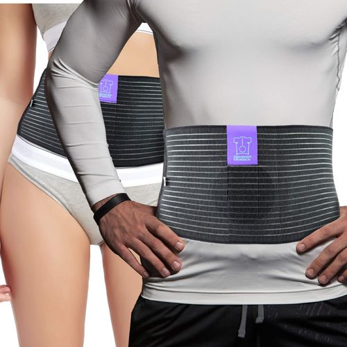 Everyday Medical Umbilical Hernia Belt - Breathable Fabric Abdominal Binder for Hernia Support - Relief for Epigastric, Navel and Ventral Hernias - Hernia Support Belt with Naval Pad - 3 Sizes