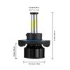6-sides LED Headlight H13 9008 High Low Beam Bulbs Super Bright Replace Halogen