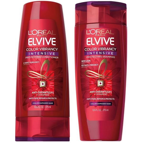 L'Oreal Color Vibrancy Intensive Shampoo and Conditioner Set, 12.6 Ounces each (Bundle: 2 Items)