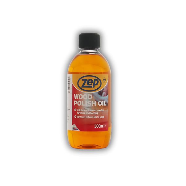 Zep Wood Polish Oil - 500ml orange-scented furniture polish, wood oil, wood cleaner, wood floor polish, wood polish for furniture, orange oil wood polish