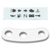 Daytona 67506 Motorcycle Indicator Stay, Banana Type, 2 Rows