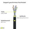 Goobay FTP Category 6 Cable LAN Network Cable for Ethernet, 2m, black, 1