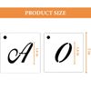 Letter & Number Stencils, 72pc Set, 3 Inch, Reusable Plastic for Wood, Wall & DIY Projects