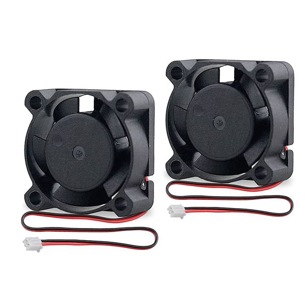 GDSTIME 5V 25mm x 10mm Brushless Cooling Fan 25mm Fan 2510 Mini Radiator Heat Sink For DIY Fan Replacement (2 Pack)