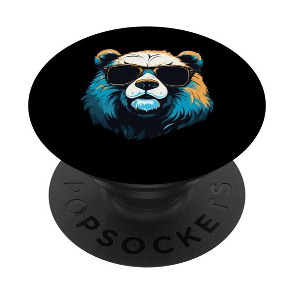 Dad Mom Cool Sunglasses - Funny Panda PopSockets Swappable PopGrip