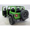 KiNSMART 1/34 2018 Jeep Wrangler Pull Back Mini Car (Green Open Top)