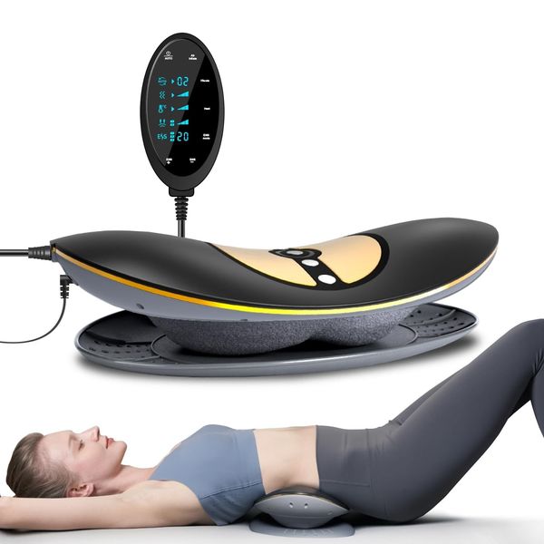 Electric Lumbar Traction Device, Multifunctional Back Traction Device with Dy...