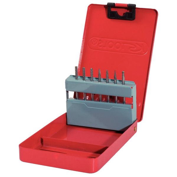 KS Tools 515.3207 HM Frässtift-Satz, 7-tlg., Farbe
