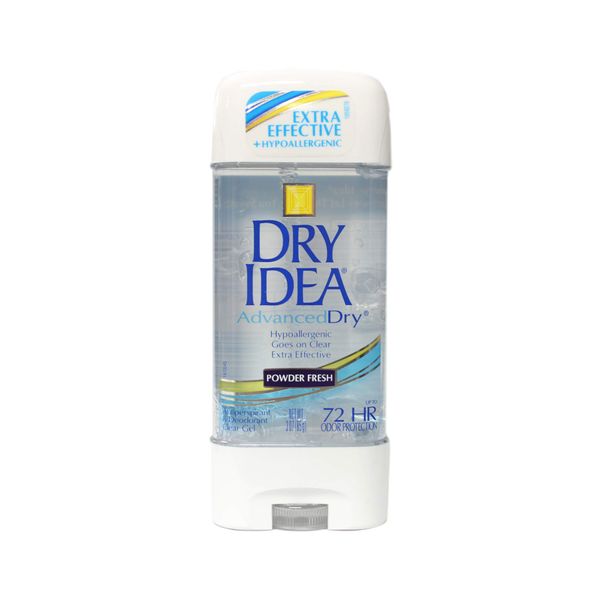 Dry Idea Advanced Dry Antiperspirant & Deodorant Clear Gel, Powder Fresh 3 oz (Pack of 4) by Dry Idea
