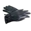 Ladies Leather Gloves Fully Lined (LARGE, NAVY)