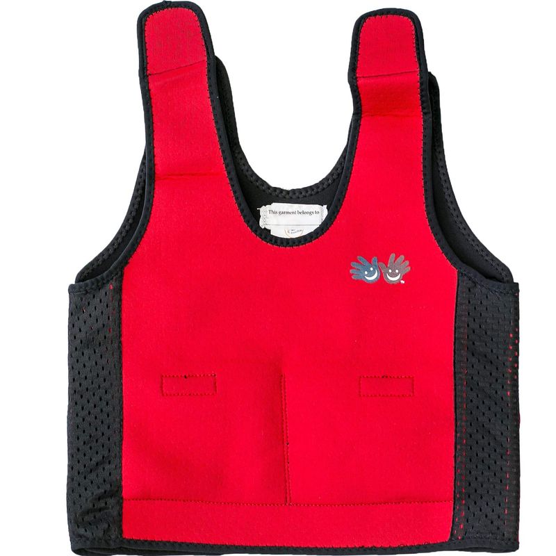 Visual Reference: Fun And Function Red Weighted Compression Vest For Kids Adults