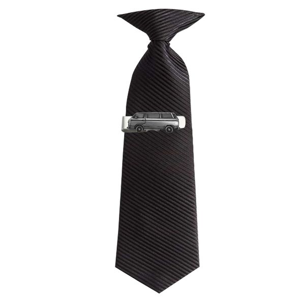 Classic car Type 25 Van ref304 Pewter Effect Emblem on a Tie Clip 4cm long