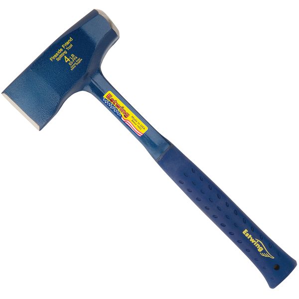 Estwing Fireside Friend Axe - 14" Wood Splitting Maul with Forged Steel Construction & Shock Reduction Grip - E3-FF4 , Blue