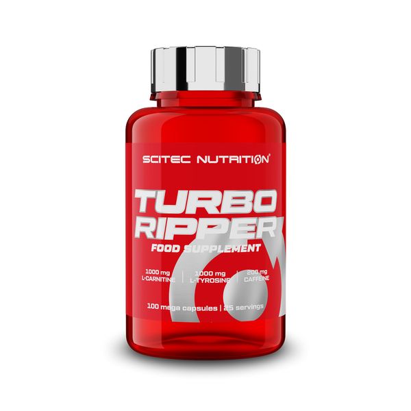 Scitec Nutrition Turbo Ripper – High-Dose Stimulant Formula – Acetyl L-Carnitine – Green Tea – Synephrine – for Energy, Focus, Metabolism, 100 Capsules